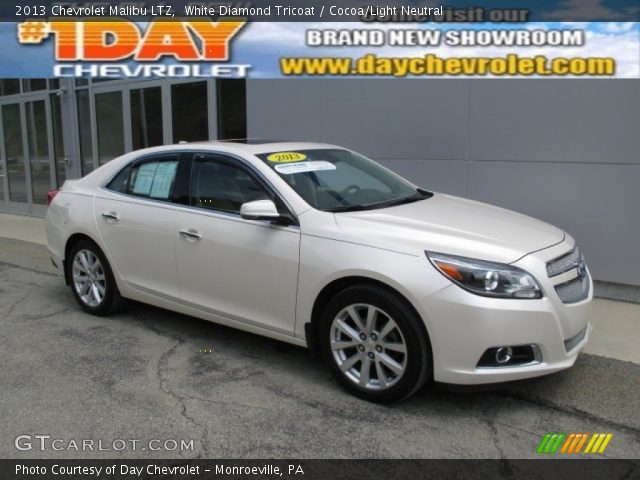 2013 Chevrolet Malibu LTZ in White Diamond Tricoat