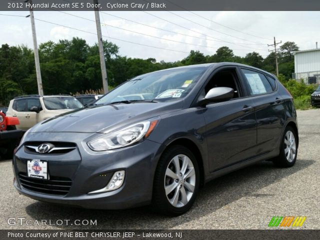 2012 Hyundai Accent SE 5 Door in Cyclone Gray