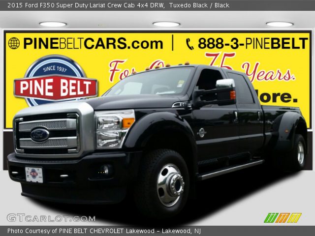 2015 Ford F350 Super Duty Lariat Crew Cab 4x4 DRW in Tuxedo Black