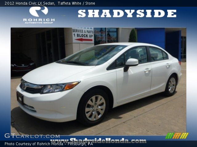 2012 Honda Civic LX Sedan in Taffeta White