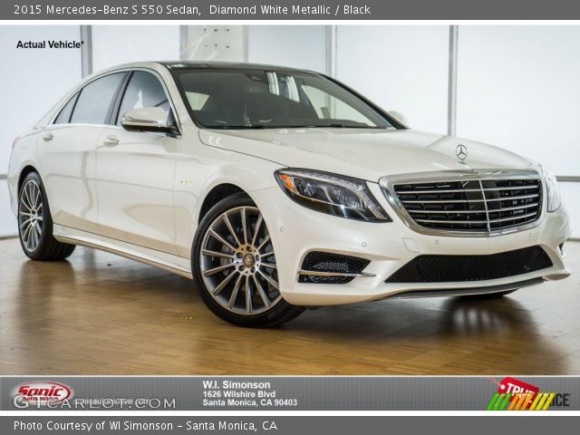 2015 Mercedes-Benz S 550 Sedan in Diamond White Metallic