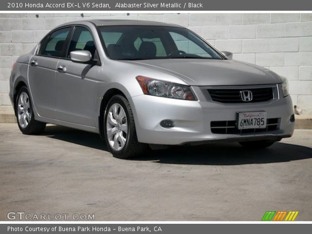 2010 Honda Accord EX-L V6 Sedan in Alabaster Silver Metallic