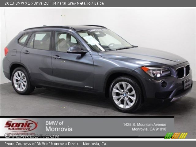 2013 BMW X1 xDrive 28i in Mineral Grey Metallic