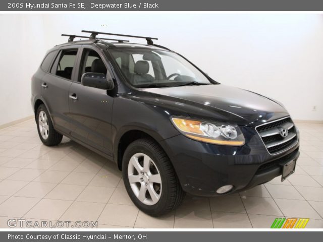 2009 Hyundai Santa Fe SE in Deepwater Blue