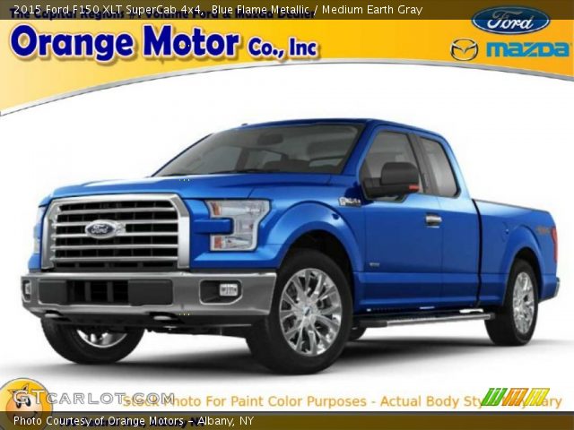 2015 Ford F150 XLT SuperCab 4x4 in Blue Flame Metallic