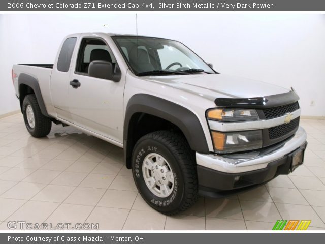 2006 Chevrolet Colorado Z71 Extended Cab 4x4 in Silver Birch Metallic