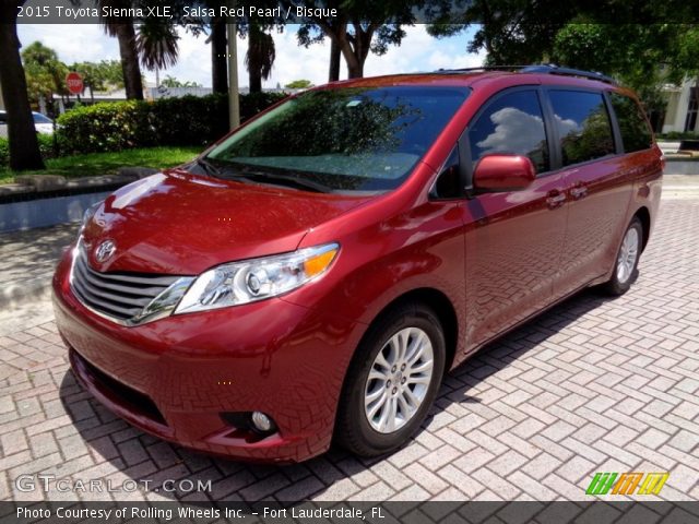 2015 Toyota Sienna XLE in Salsa Red Pearl
