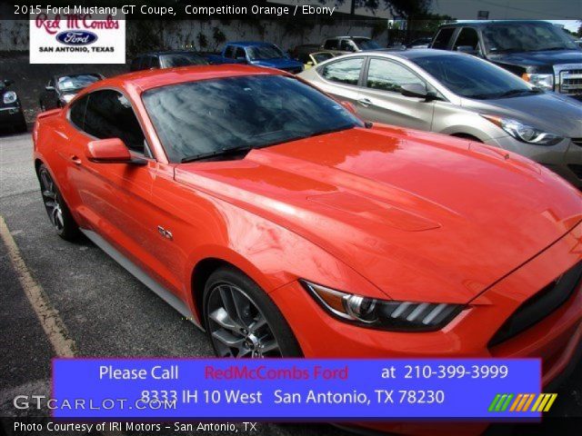 2015 Ford Mustang GT Coupe in Competition Orange