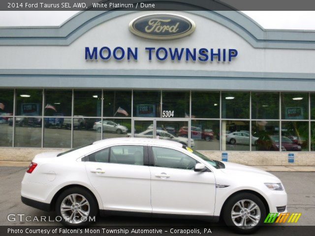 2014 Ford Taurus SEL AWD in White Platinum