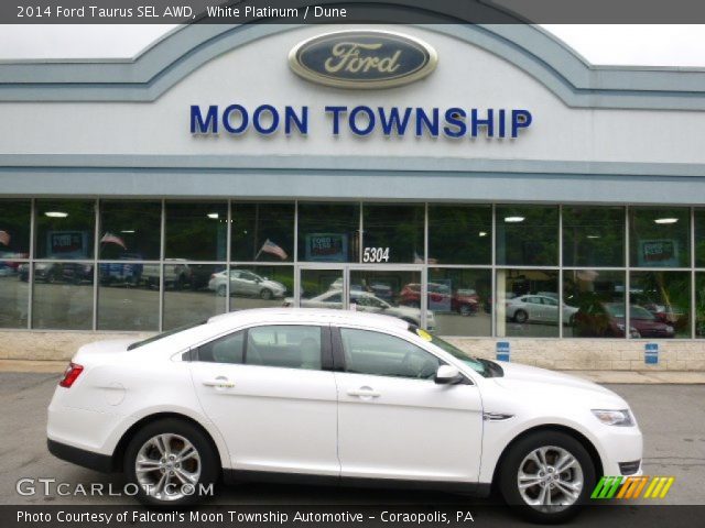 2014 Ford Taurus SEL AWD in White Platinum