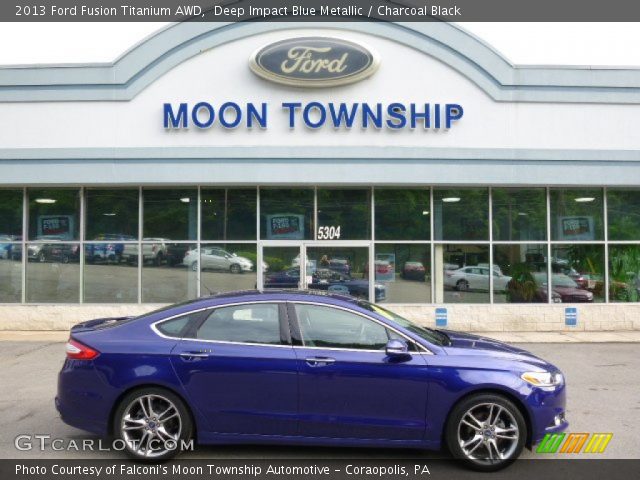2013 Ford Fusion Titanium AWD in Deep Impact Blue Metallic