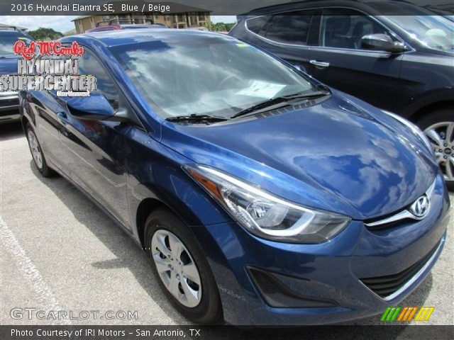 2016 Hyundai Elantra SE in Blue