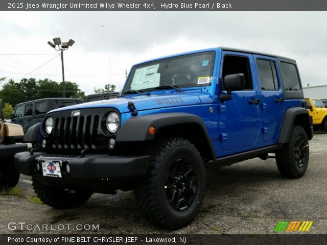 2015 Jeep Wrangler Unlimited Willys Wheeler 4x4 in Hydro Blue Pearl