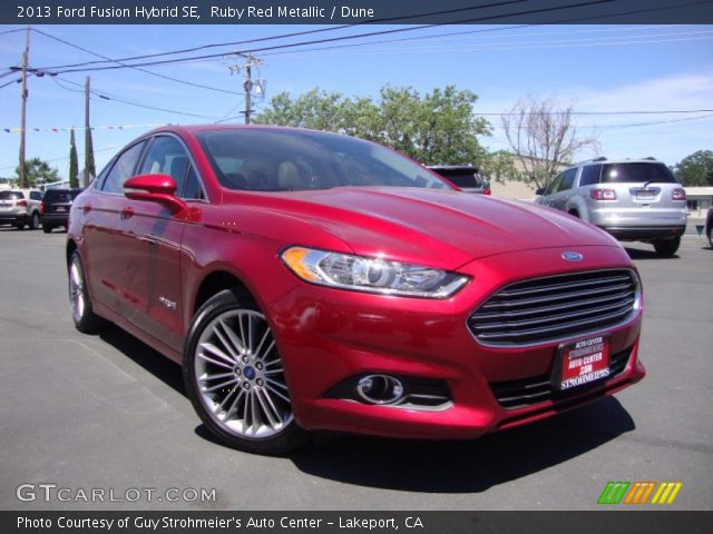 2013 Ford Fusion Hybrid SE in Ruby Red Metallic
