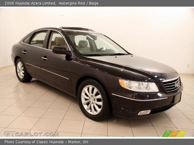 2006 Hyundai Azera Limited in Aubergine Red