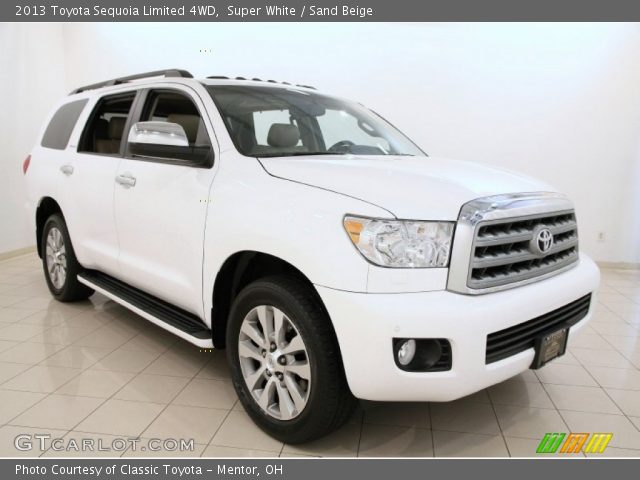 2013 Toyota Sequoia Limited 4WD in Super White