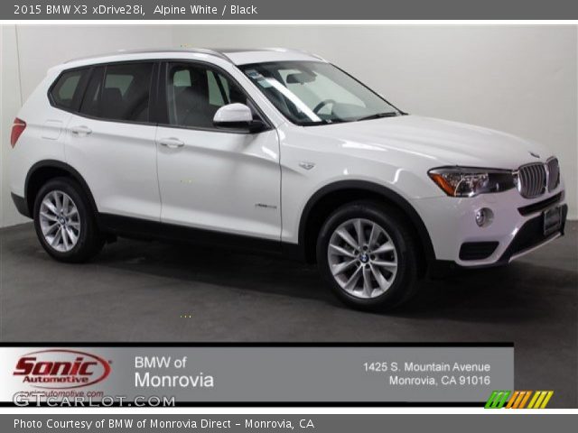 2015 BMW X3 xDrive28i in Alpine White