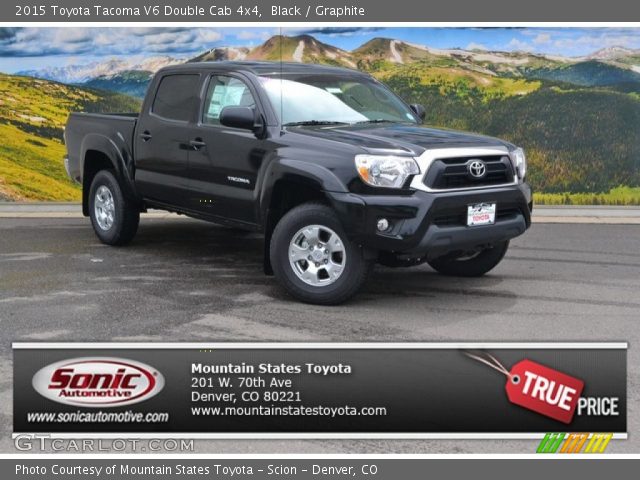 2015 Toyota Tacoma V6 Double Cab 4x4 in Black