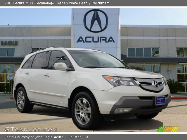 2008 Acura MDX Technology in Aspen White Pearl