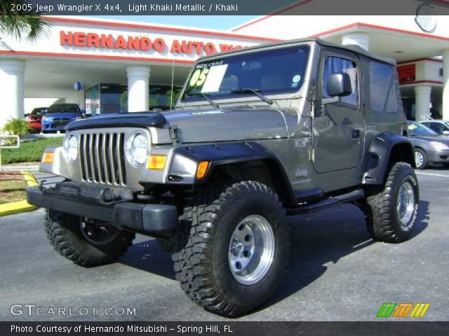 2005 Jeep Wrangler X 4x4 in Light Khaki Metallic