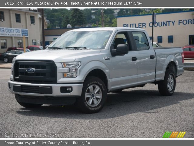 2015 Ford F150 XL SuperCrew 4x4 in Ingot Silver Metallic