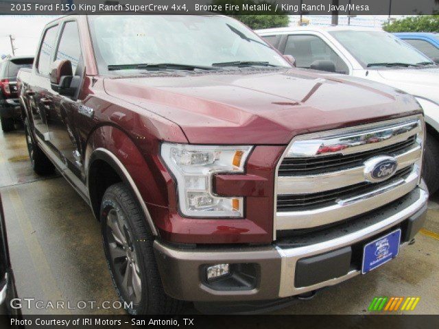 2015 Ford F150 King Ranch SuperCrew 4x4 in Bronze Fire Metallic