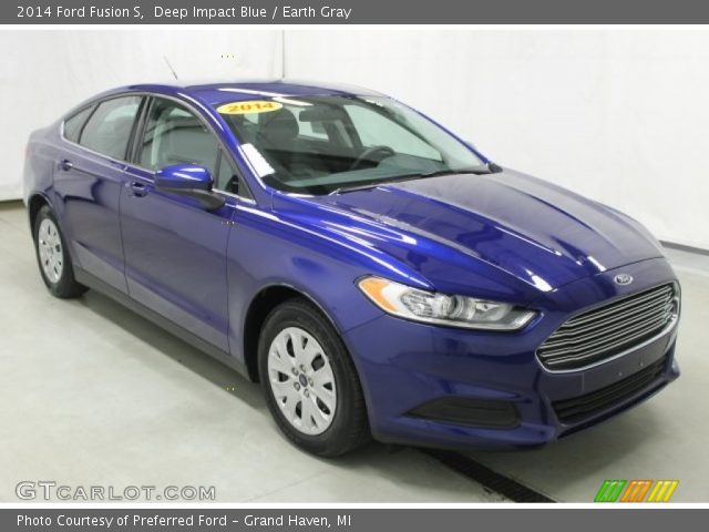 2014 Ford Fusion S in Deep Impact Blue