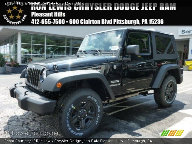 2015 Jeep Wrangler Sport 4x4 in Black