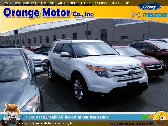 2012 Ford Explorer Limited 4WD in White Platinum Tri-Coat