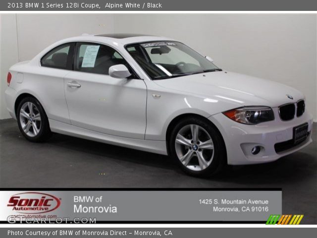 2013 BMW 1 Series 128i Coupe in Alpine White