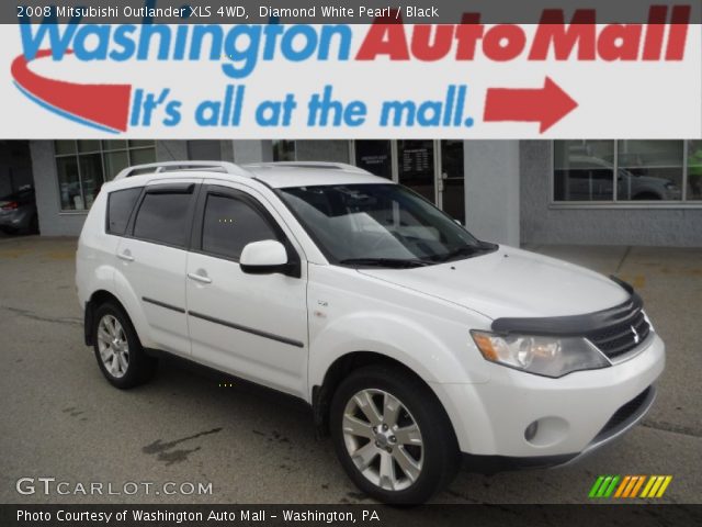 2008 Mitsubishi Outlander XLS 4WD in Diamond White Pearl