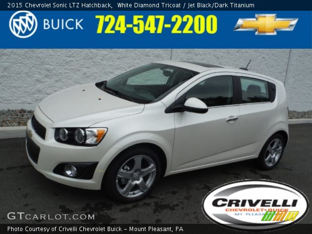 2015 Chevrolet Sonic LTZ Hatchback in White Diamond Tricoat