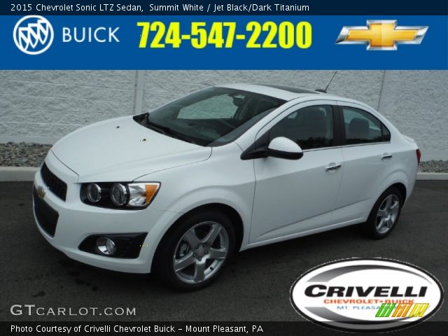 2015 Chevrolet Sonic LTZ Sedan in Summit White