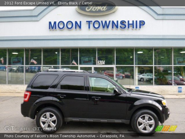 2012 Ford Escape Limited V6 in Ebony Black