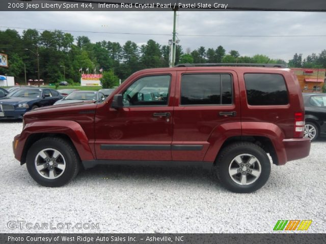 2008 Jeep Liberty Sport 4x4 in Inferno Red Crystal Pearl