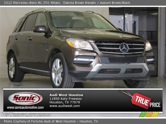 2012 Mercedes-Benz ML 350 4Matic in Dakota Brown Metallic