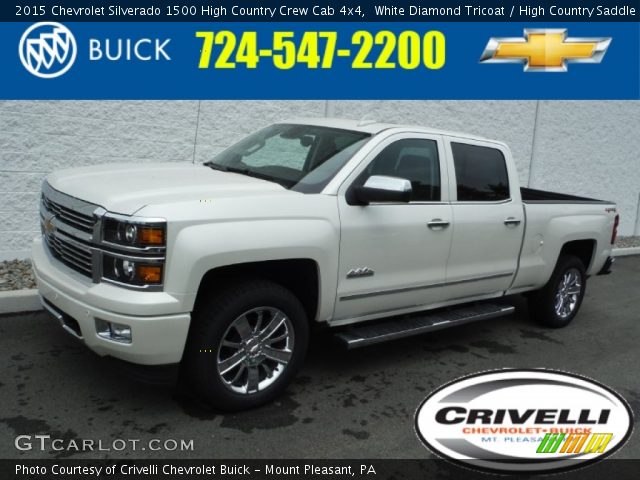 2015 Chevrolet Silverado 1500 High Country Crew Cab 4x4 in White Diamond Tricoat