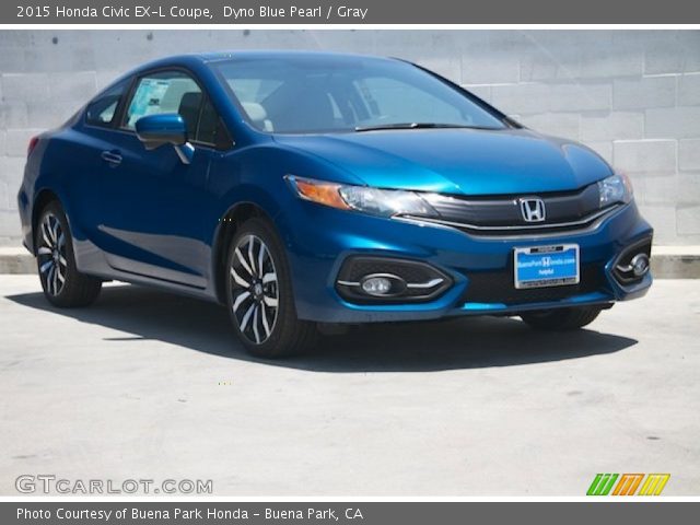 2015 Honda Civic EX-L Coupe in Dyno Blue Pearl