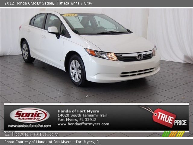 2012 Honda Civic LX Sedan in Taffeta White