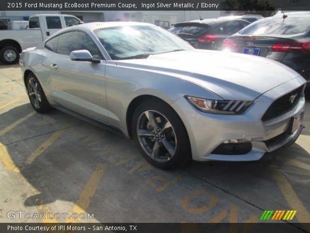 2015 Ford Mustang EcoBoost Premium Coupe in Ingot Silver Metallic