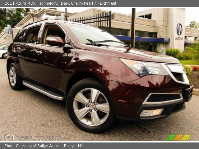2011 Acura MDX Technology in Dark Cherry Pearl