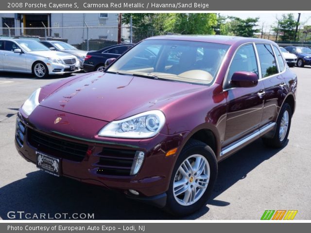 2008 Porsche Cayenne S in Carmona Red Metallic