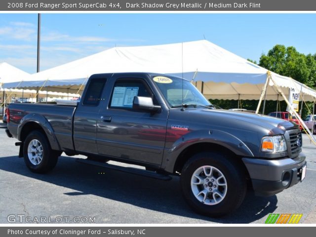 2008 Ford Ranger Sport SuperCab 4x4 in Dark Shadow Grey Metallic