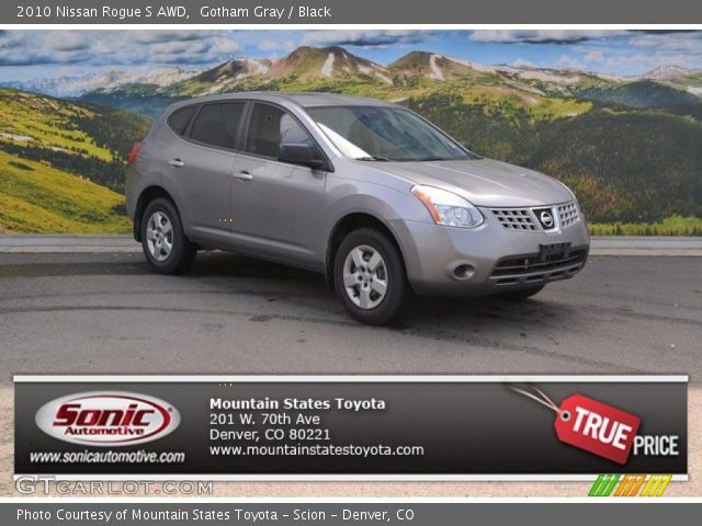 2010 Nissan Rogue S AWD in Gotham Gray