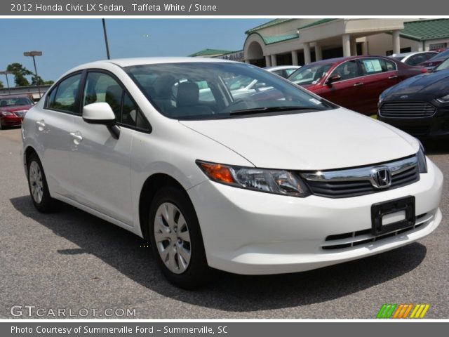 2012 Honda Civic LX Sedan in Taffeta White