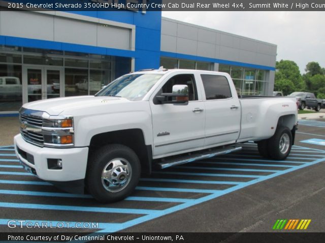 2015 Chevrolet Silverado 3500HD High Country Crew Cab Dual Rear Wheel 4x4 in Summit White