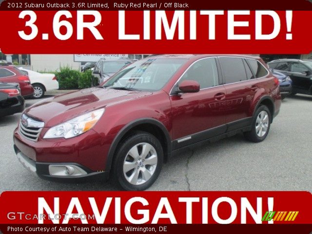 2012 Subaru Outback 3.6R Limited in Ruby Red Pearl