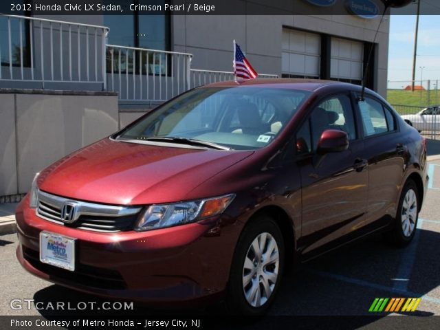 2012 Honda Civic LX Sedan in Crimson Pearl