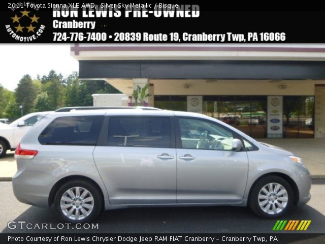 2011 Toyota Sienna XLE AWD in Silver Sky Metallic