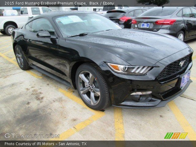 2015 Ford Mustang EcoBoost Premium Coupe in Black